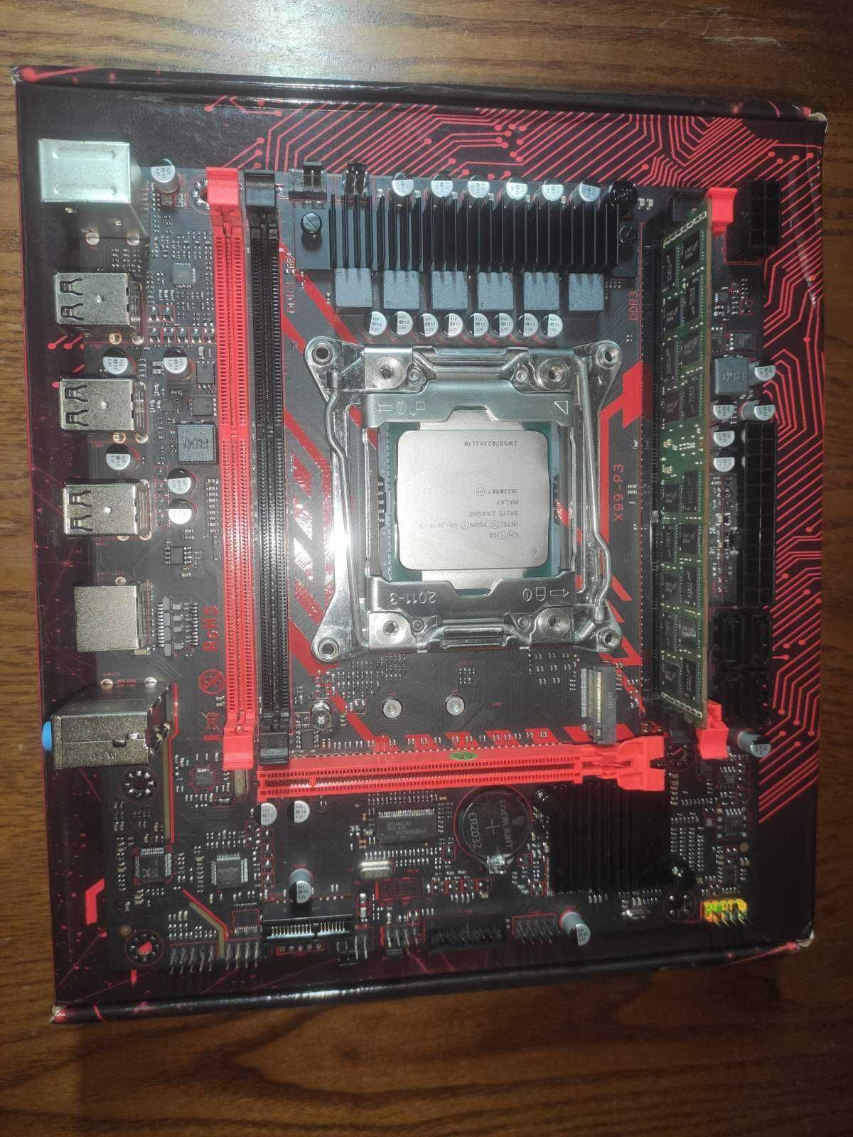 Комплект Intel Xeon E5 2676v3 12 ядер 24 потока + мат. плата ZSUS X99