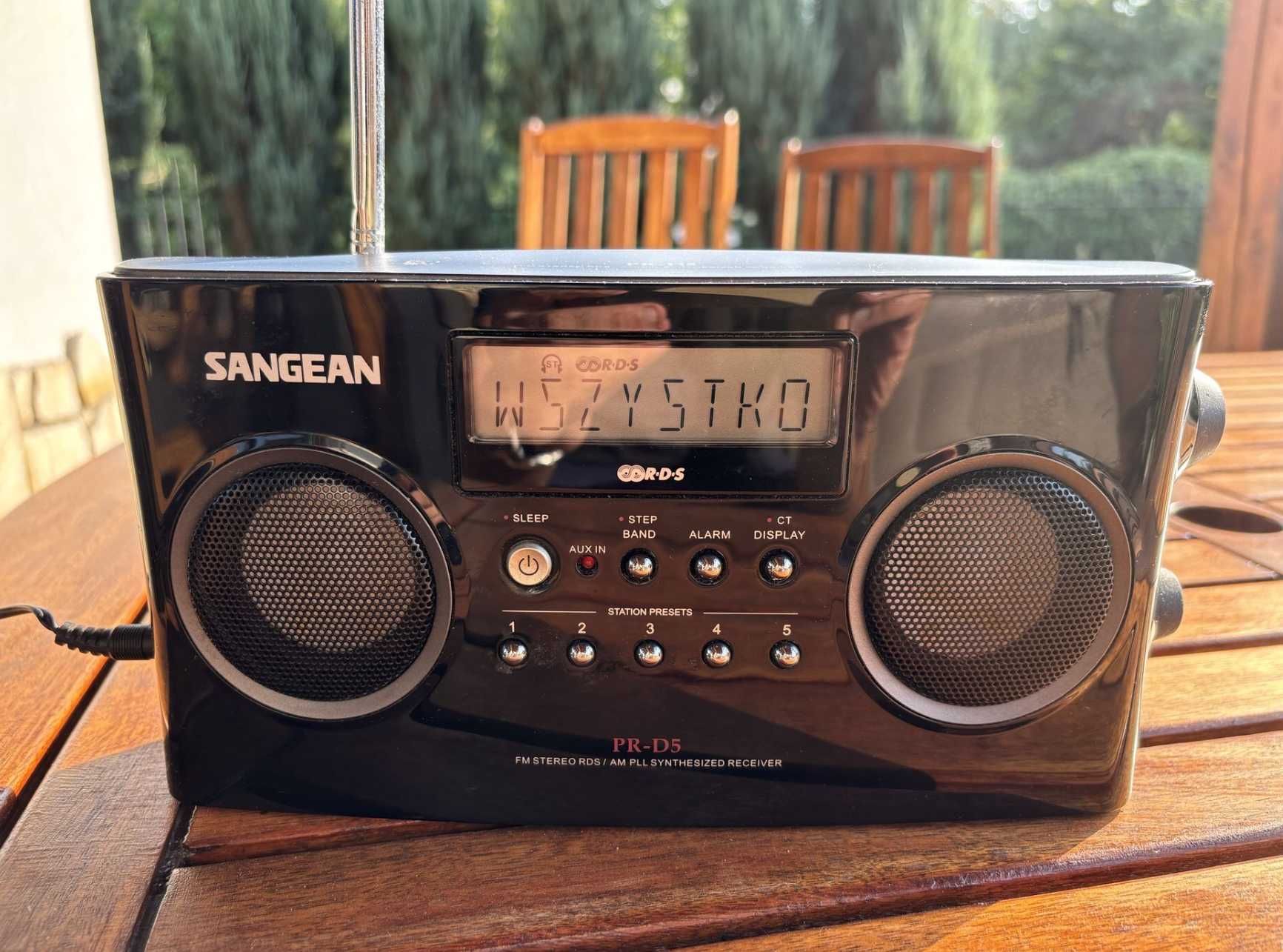 Radio AM FM Sangean PR-D5 RDS Budzik Zegar