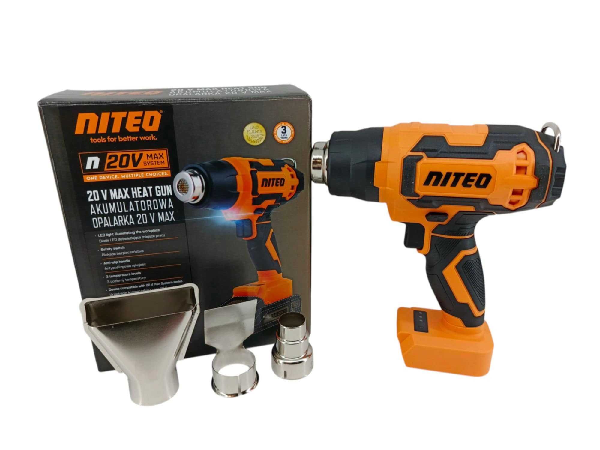 Akumulatorowa Opalarka  NITEO 20 V MAX, 20 V