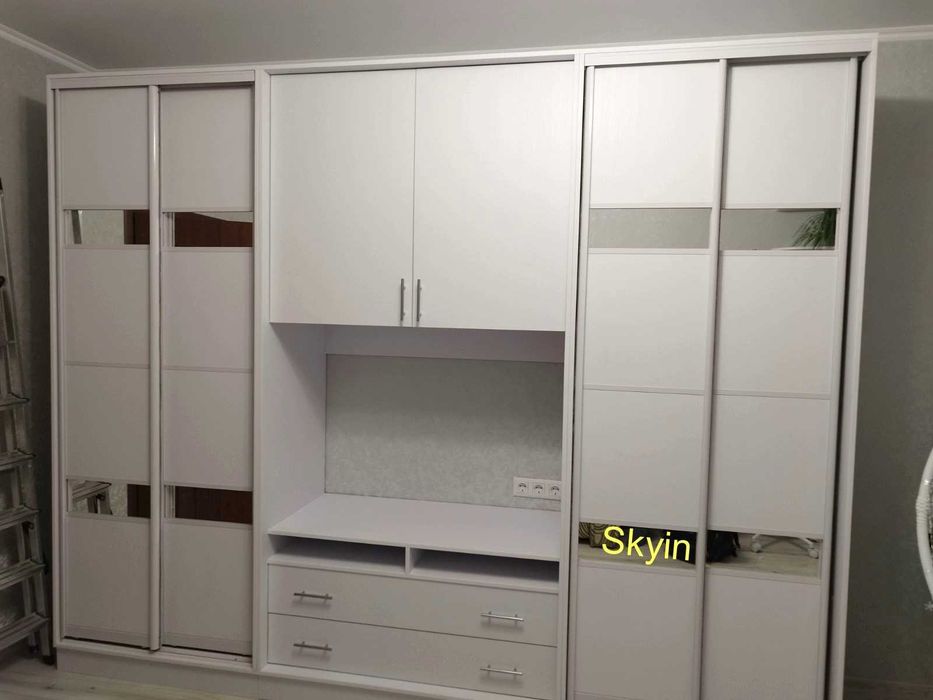 Шафи купе із секцією для телевізора по розмірам