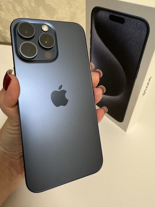Iphone 15 pro max blue titanium 256gb neverlock