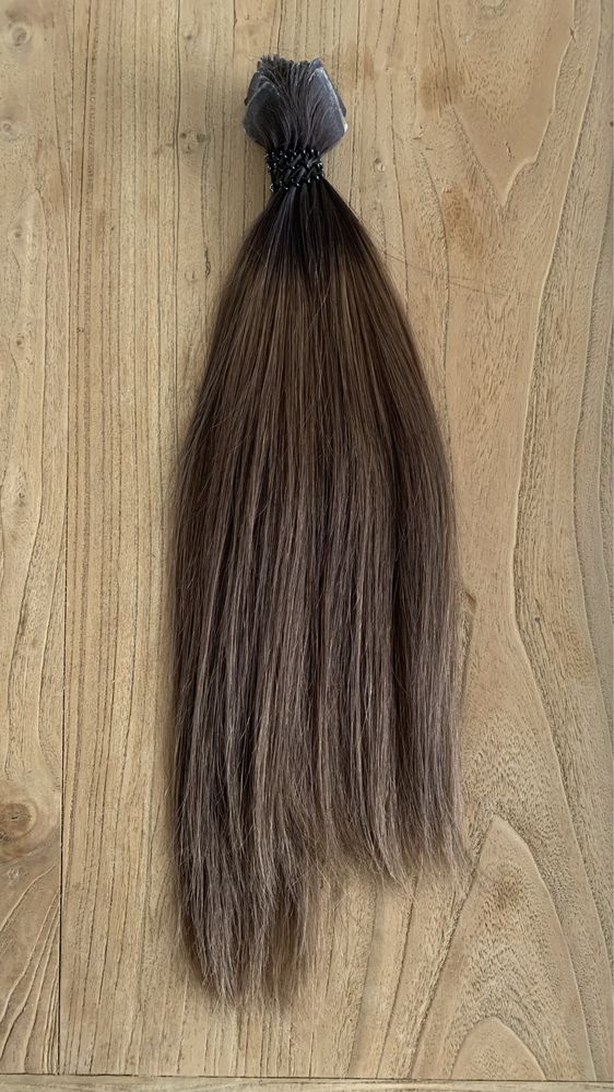 Włosy naturalne ombre  kanapki 40 cm