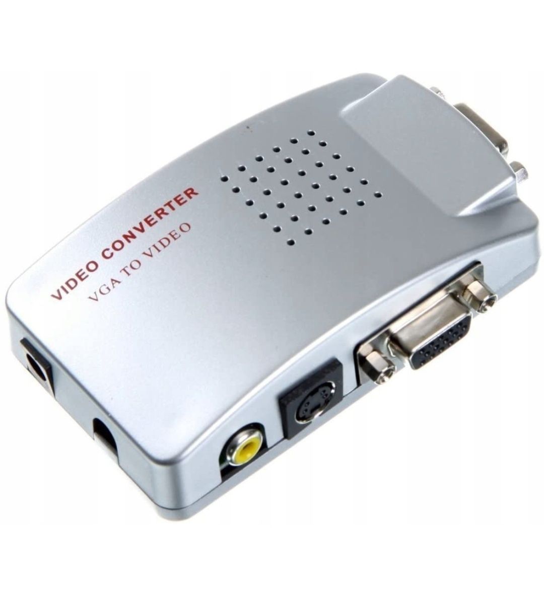 Konwerter Wideo VGA na AV RCA S-Video Monitor PC