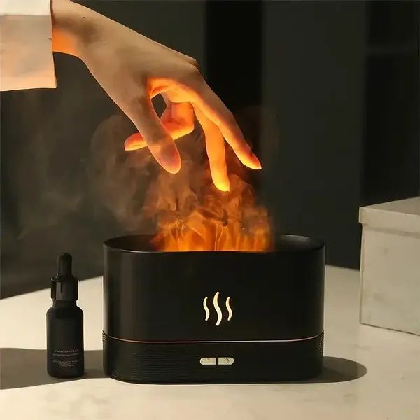 Стильний ультразвуковий зволожувач аромадифузор Flame USB 8438