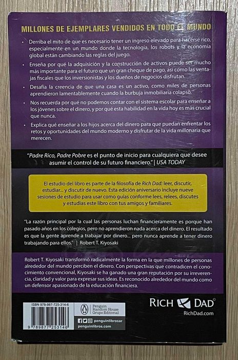 Bogaty ojciec, biedny ojciec - Robert Kiyosaki PO HISZPAŃSKU.