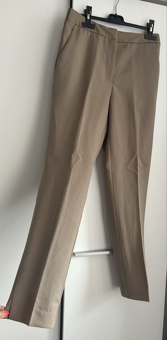 eleganckie spodnie materiałowe wizytowe galowe w kant