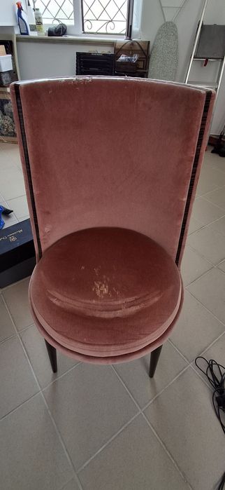 6 cadeiras de mesa de jantar de fabrico italiano da DiCarmo.