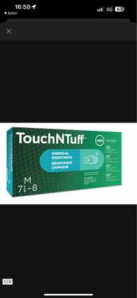 TouchNTuff rozmiar M rękawiczki rękawice nitrylowe