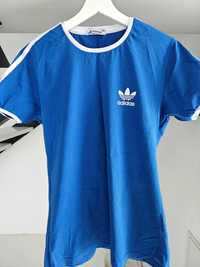 T-shirt młodzieżowy adidas niebieski