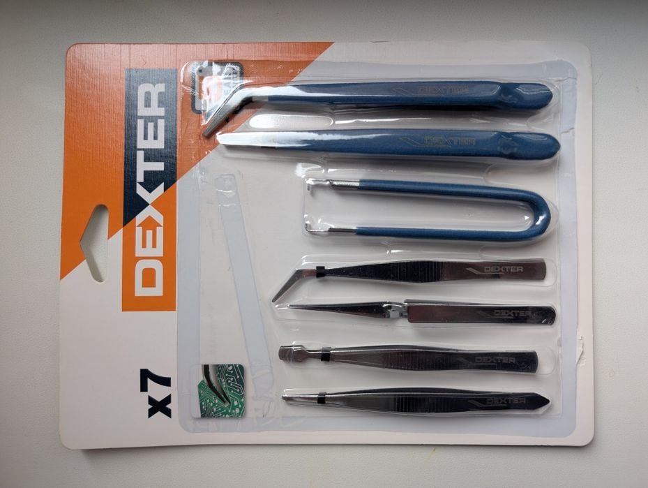 Набір 7 пінцетів Dexter