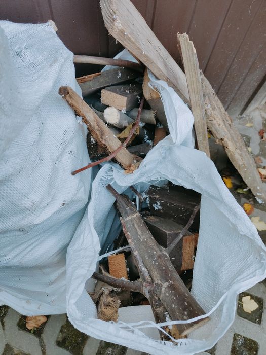 Drewno  opałowe w workach