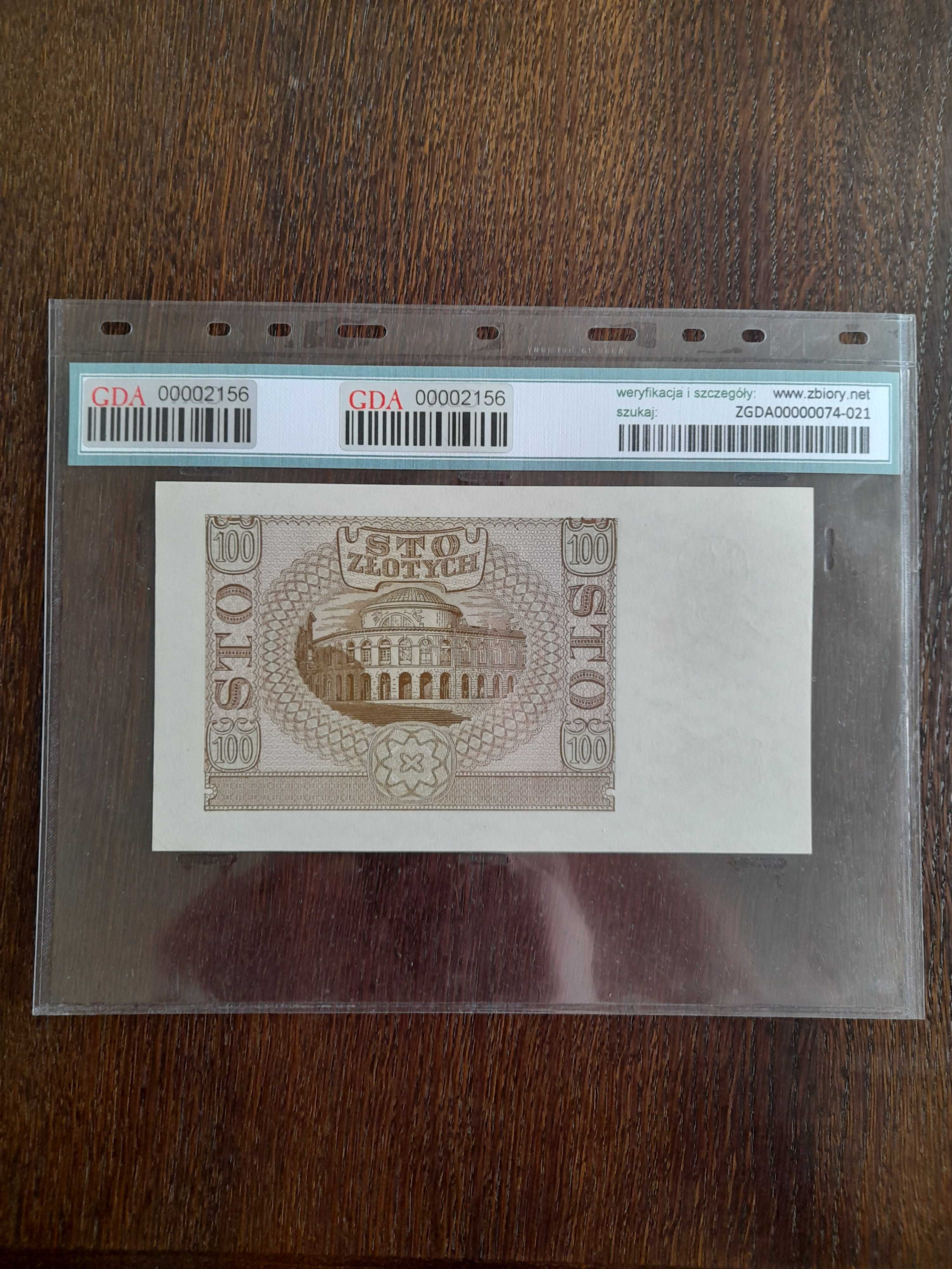 Banknot 100zł z 1940rok FALSYFIKAT