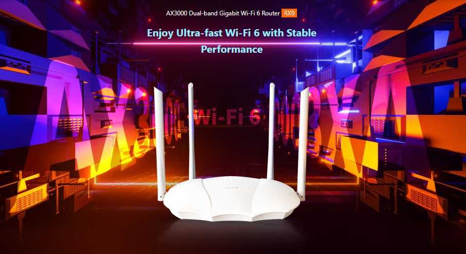 Tenda RX9 - WI-FI 6 двохдіапазонний гігабітний маршрутизатор AX3000