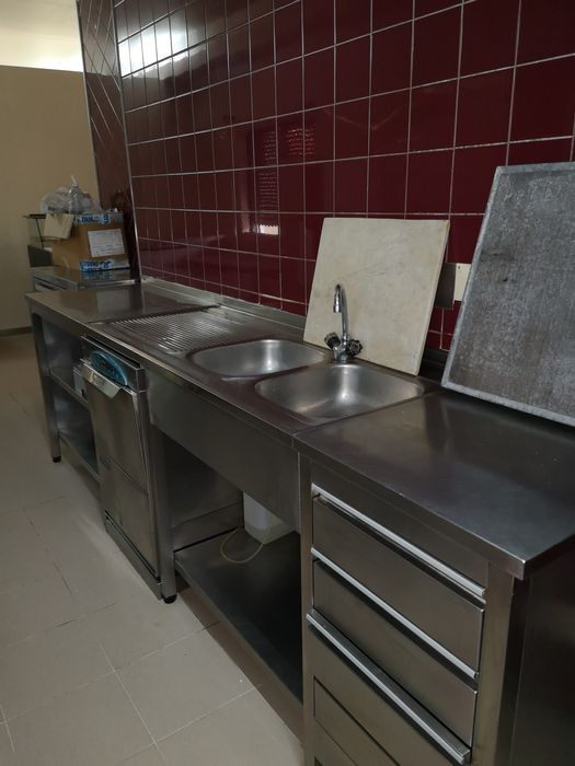 Bancada cozinha inox