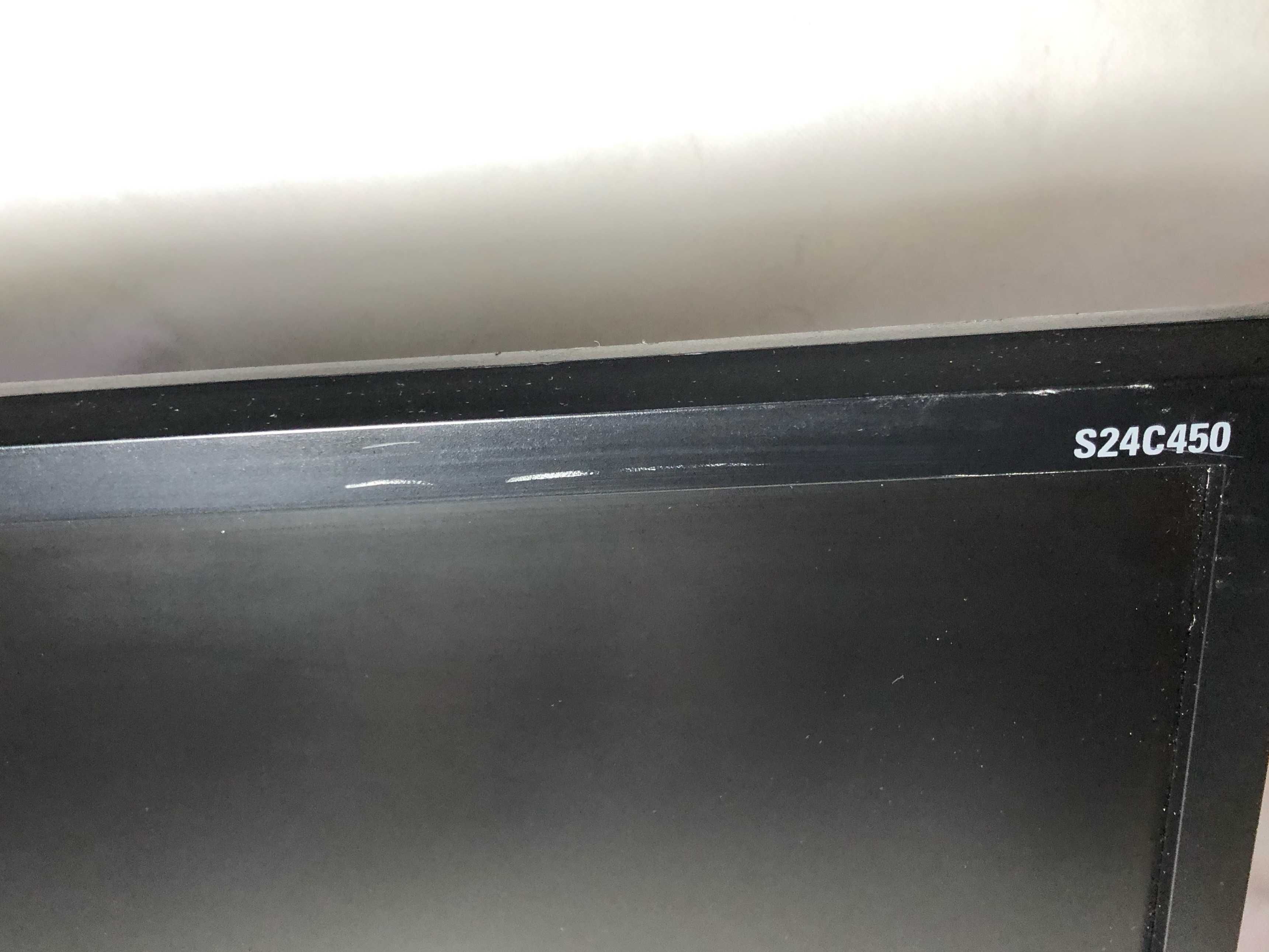 Monitor 24" LED Samsung S24C450 FullHD 1920x1080 DVI VGA PIVOT 24 cale