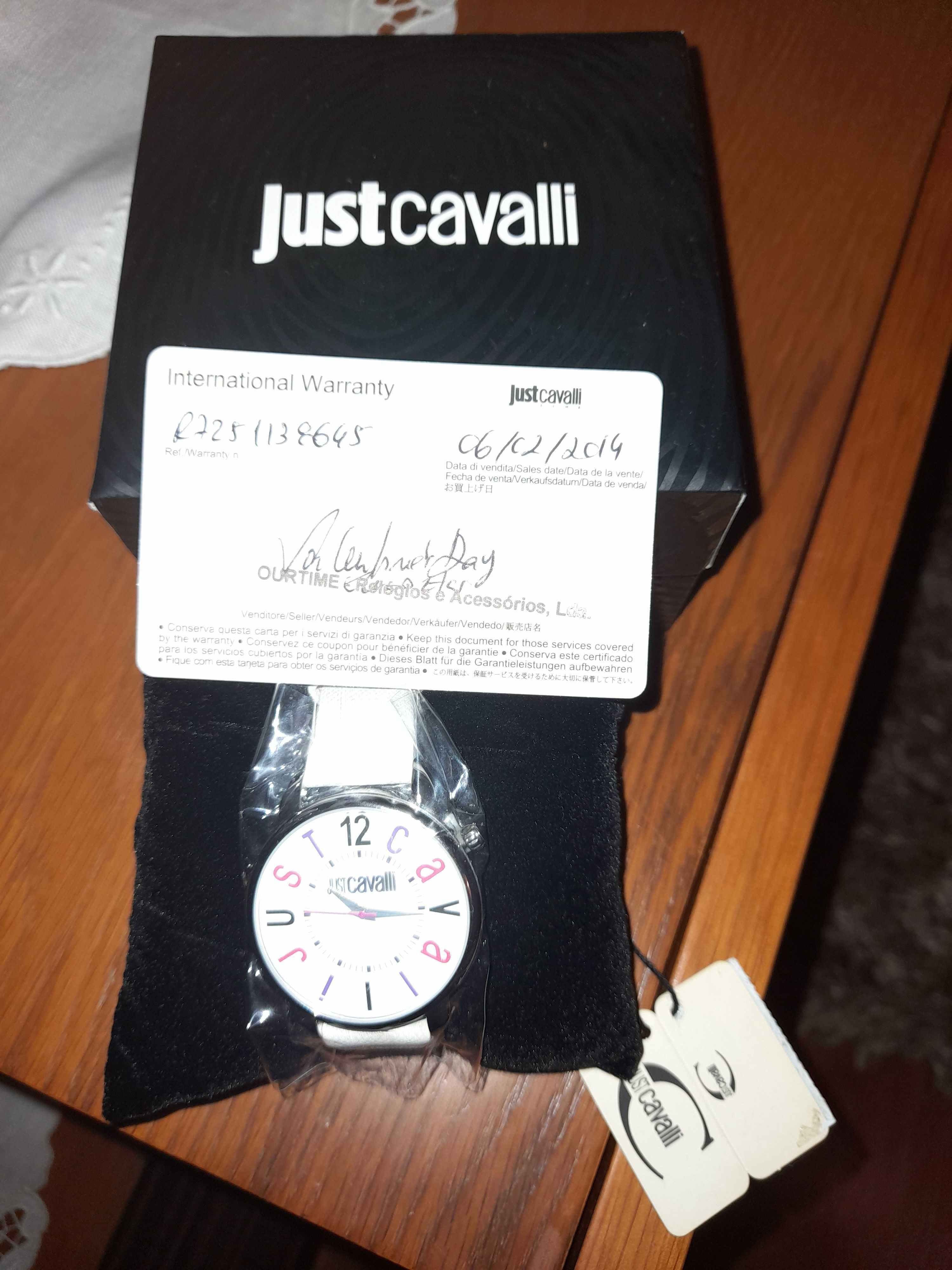 Relógio justcavali  novo
