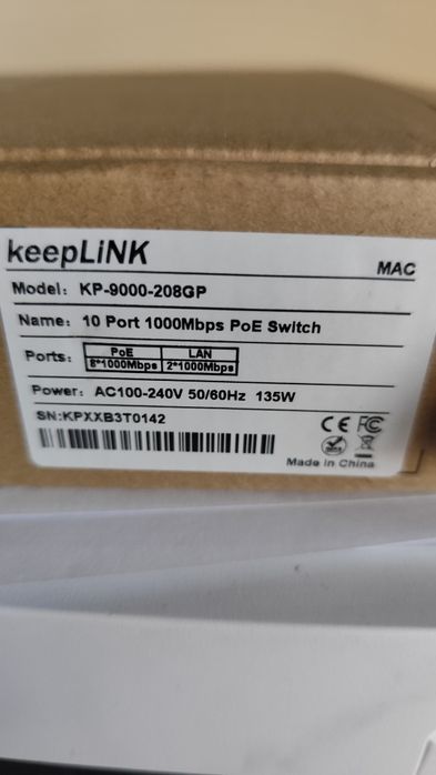 Gigabit Switch POE Keeplink