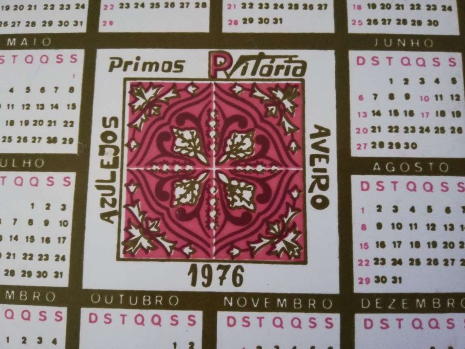 Azulejo calendário 1976