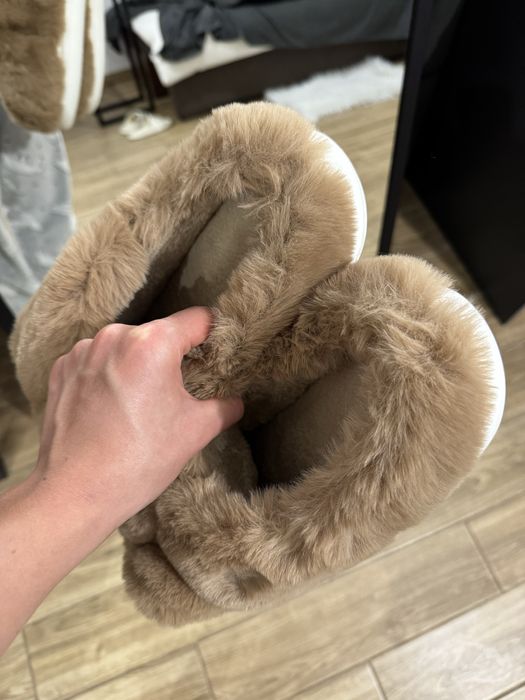 Плюшеві мʼякі домашні капці ведмедики тапки