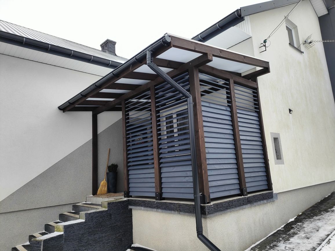 Nowoczesne Zadaszenie tarasu - Patio - Pergola -Obrotowe dra