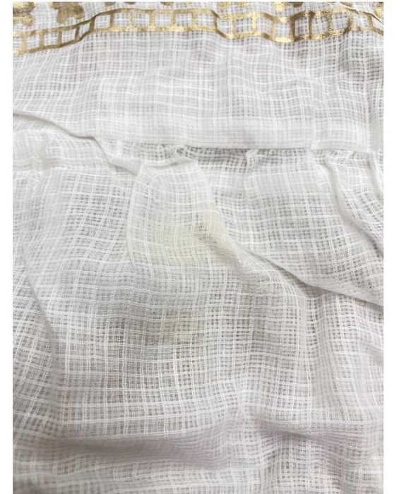 Ble Długa sukienka w stylu greckim boho biała 100% bawełna one size