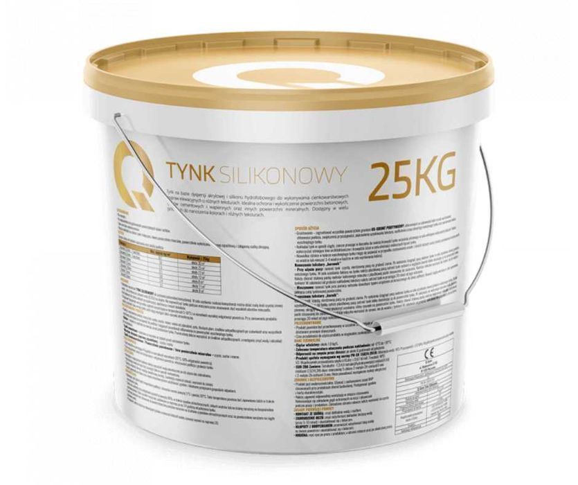 TYNK SILIKONOWY elewacyjny 25kg, kolory do wyboru, tynki, elewacje