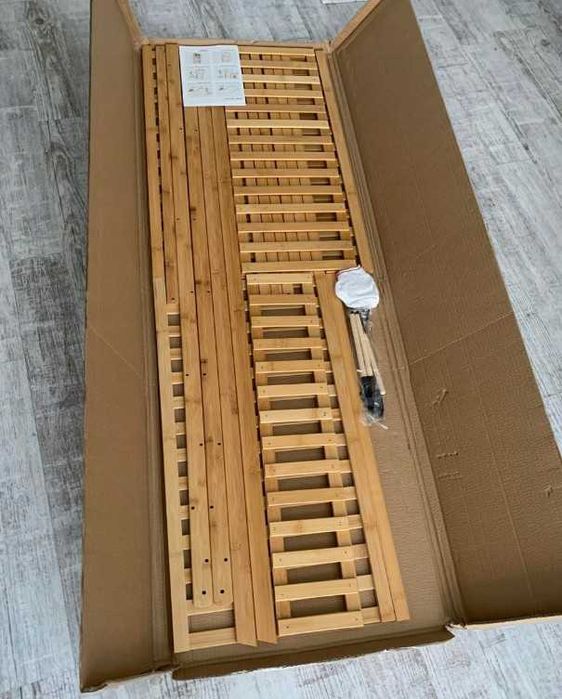 Kwietnik Drabinka Regał Bambusowy na Kwiaty Cztery Półki 122cm