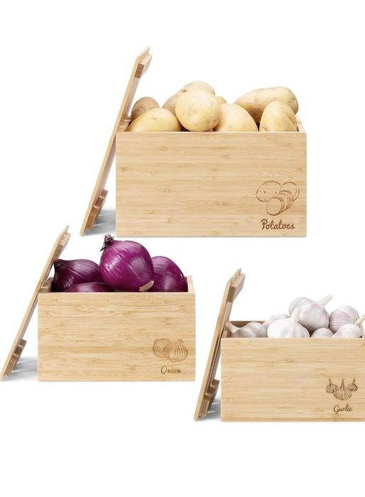 Bambusowe skrzynki na żywność