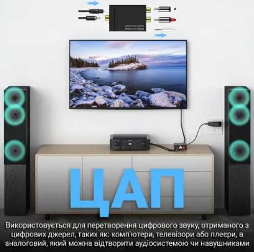 Аудіоконвертер перетворювач звуку з цифрового в аналоговий