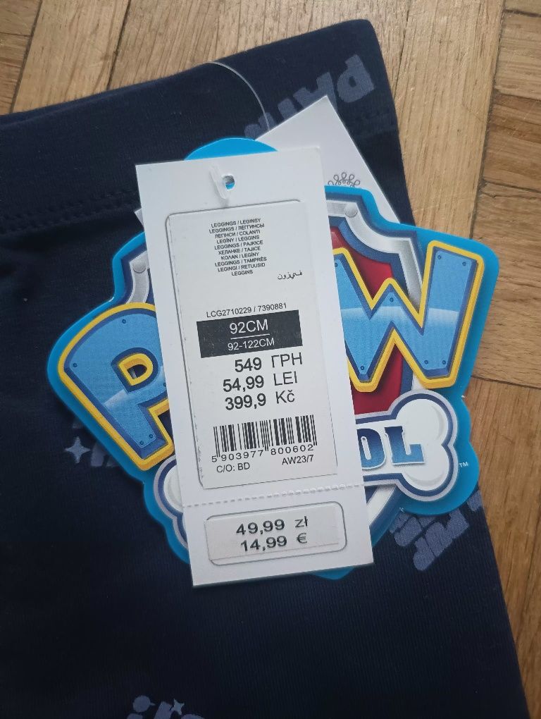 Legginsy Paw Patrol roz.92