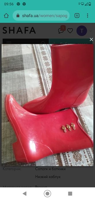 Мужские кожаные сапоги и Резиновые сапоги