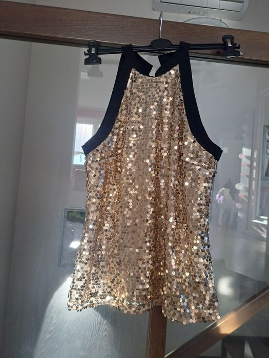 Bluzka cekiny złota mohito nowa rozm 34