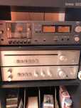 Wieża Unitra Hi-Fi Radio Magnetofon wzmacniacz Glośniki