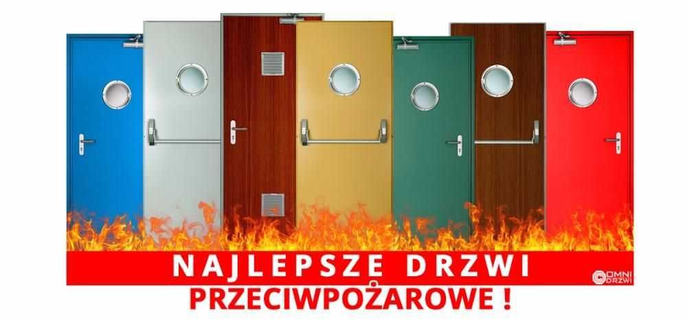 Drzwi stalowe metalowe p-poż przeciwpożarowe ei 30 ei 60 ppoż