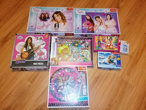 Puzzle zestaw Violetta Hannah Montana Monster High