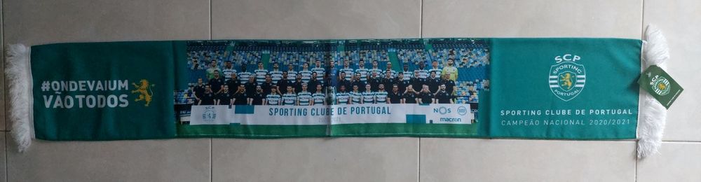 Cachecol com equipa dporting campeá 2021