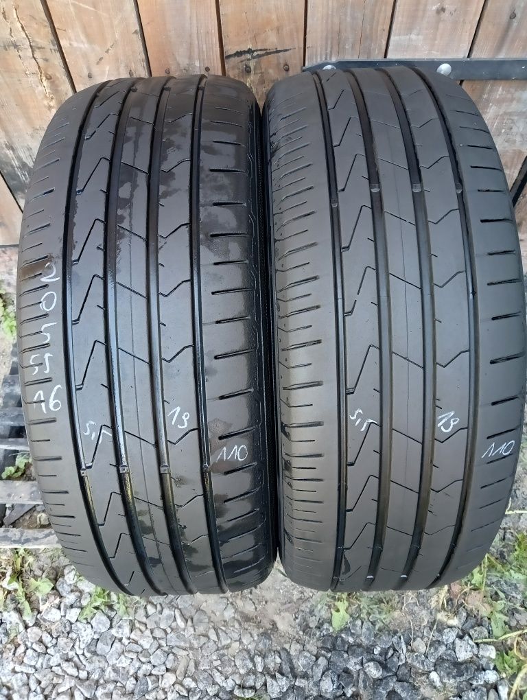 Sprzedam opony letnie używane 205/55/16 Hankook