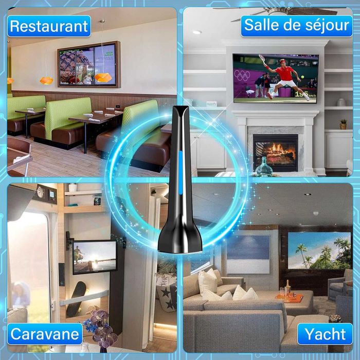 Antena telewizyjna DVBT HD 2024 – wzmacniacz, odbiór 360°