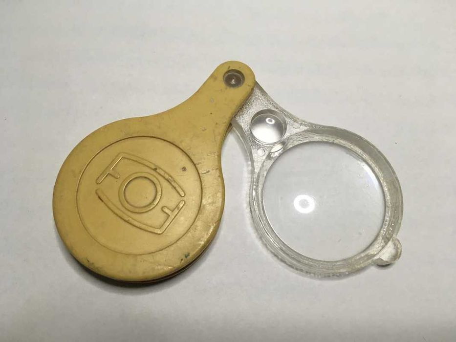 Stare szkło powiększające lupa dziecięca PRL