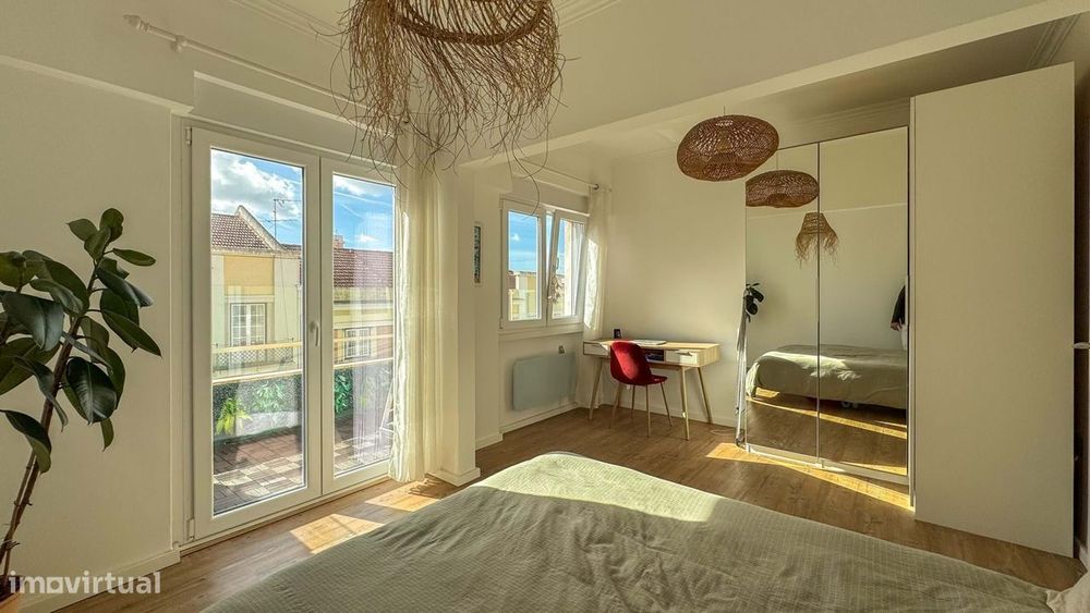 Apartamento de charme - T3 com terraço em Campo de Ourique