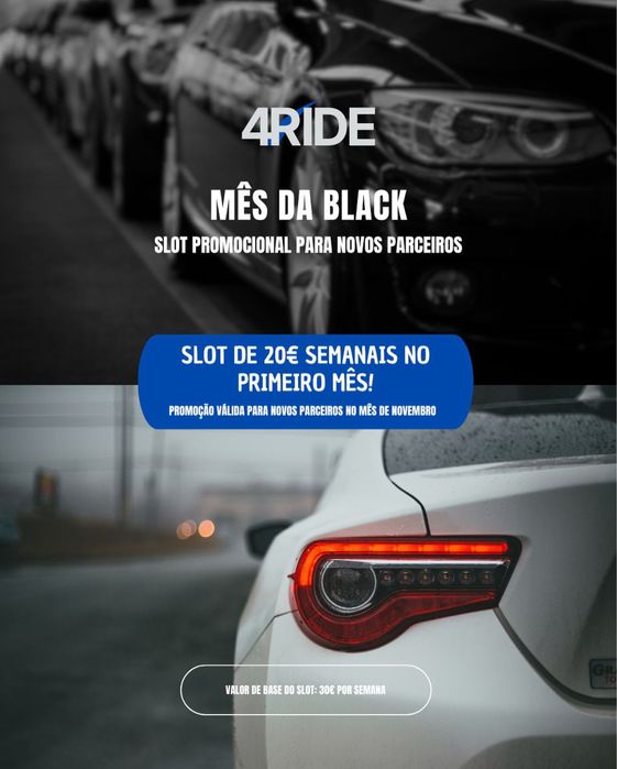 TVDE slot de veículo próprio e Aluguer de Veículos