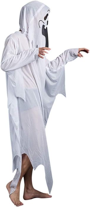 Kostium Duch z Kapturkiem – strój na Halloween i bal Rozmiar One Size