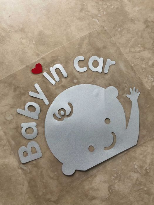 Baby in car adesivo