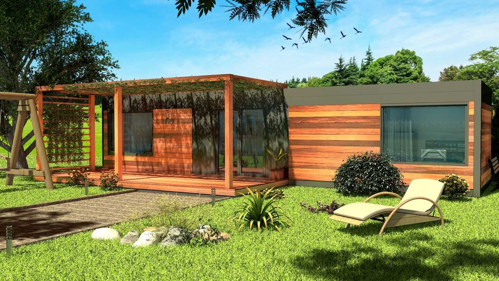 dom modułowy, domek mobilny, domek letniskowy, domek całoroczny