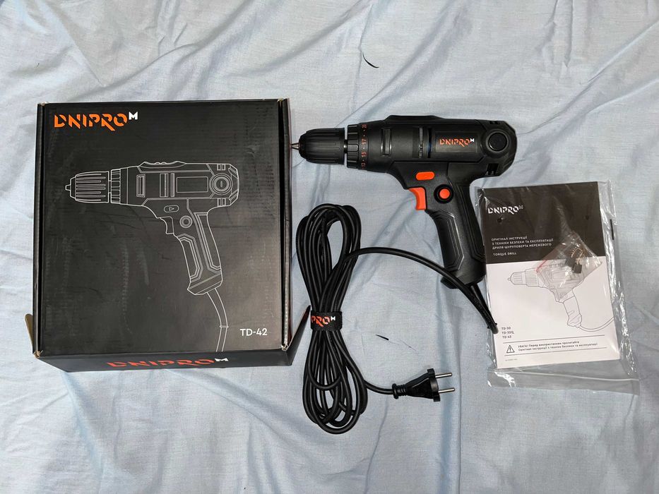 Дриль-шуруповерт мережевий Dnipro-M TD-42