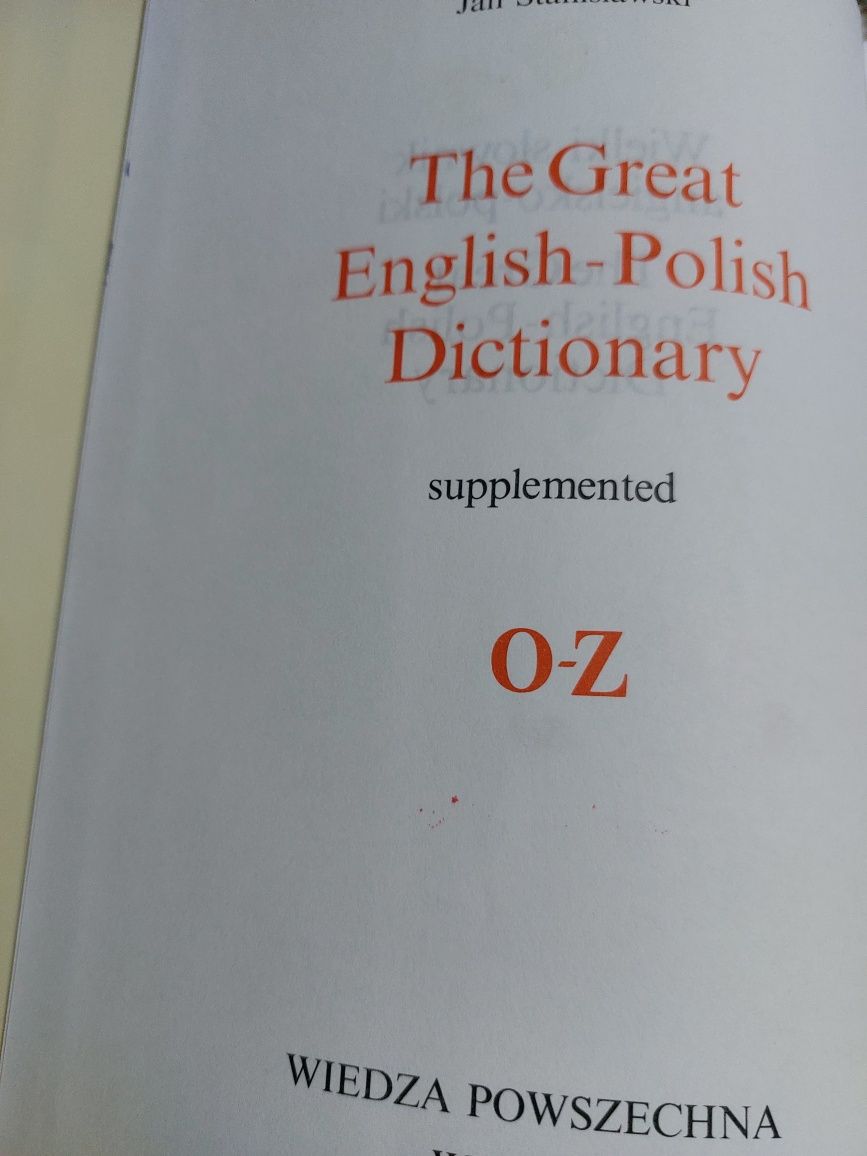 Wielki Słownik polsko-angielski angielsko-polski
