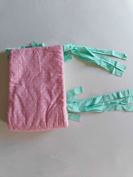 Zestaw miętowo-różowo-biały "Dolly"