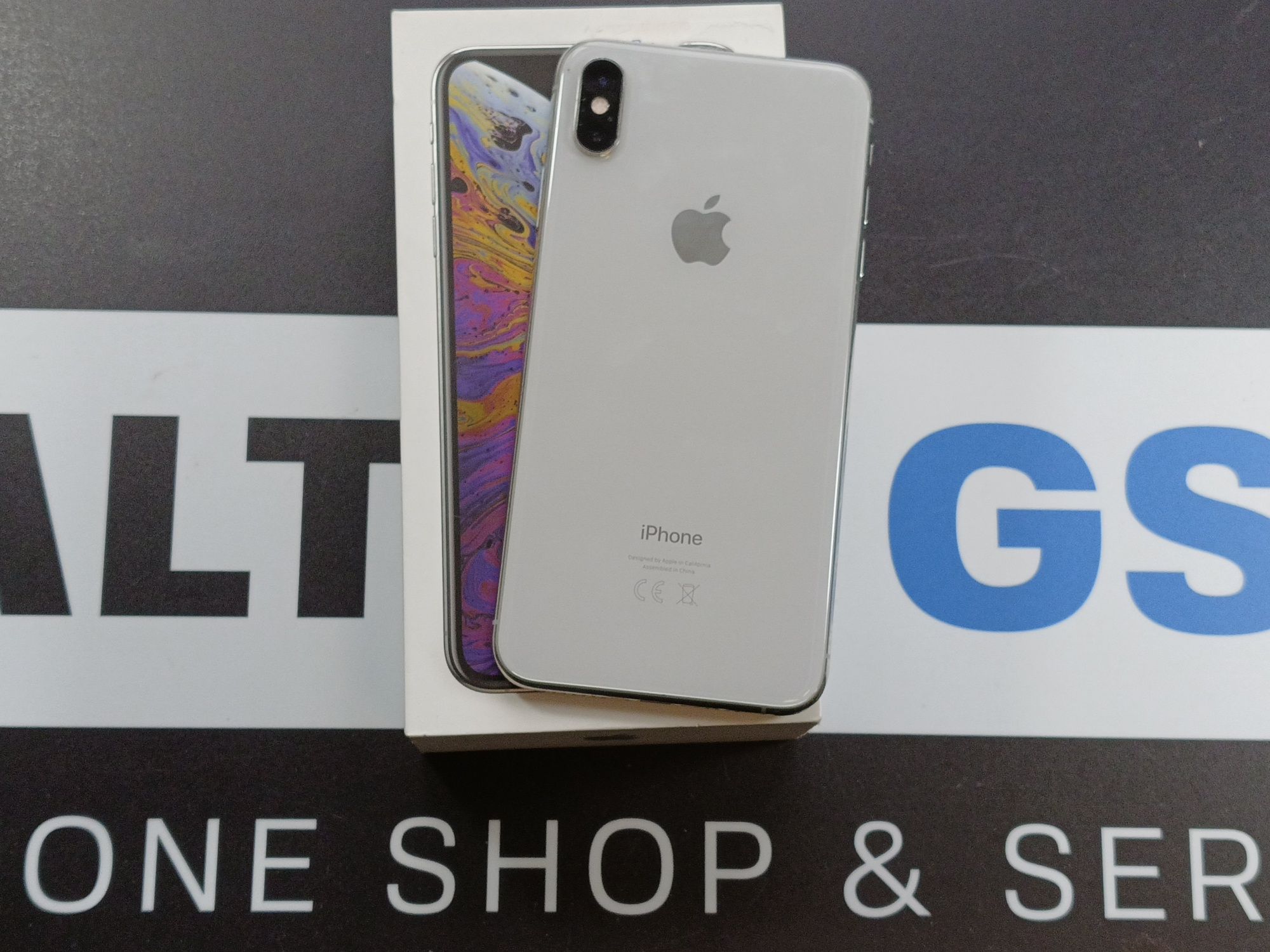 Sklep ładny Apple iPhone XS Max 64gb silver 87%