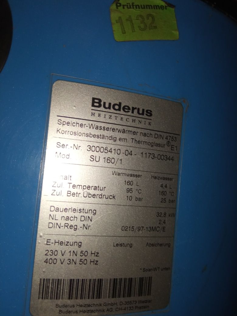 Zasobnik CWU Buderus Logalux SU 160 litrów