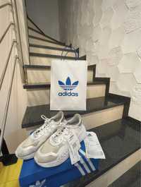 Białe mało używane buty firmowe Adidas